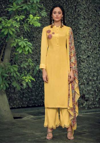 Fine Looking This Designer Long Length Suit In Lovely Color.Its Pretty Designer Embroidery Top Is Viscose Silk Based Paired With Viscose Santoon Bottom And Bemberg Chiffon With Digital Printed Fabricated Dupatta Which Gives An Attractive To The Suit.