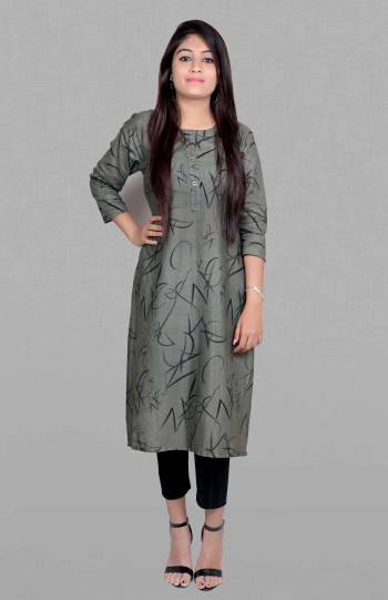 Attrective This Readymade Long Kurti In Fine Color Fabricated On Cotton Beautified With Printed Designer. It Is Light In Weight And Easy To Carry All Day Long. 