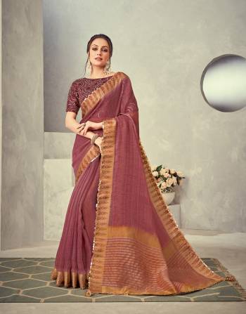 Looking This Stylist Partywear Saree Are Fine Saree Paired With Blouse.This Saree Weaved Tissue Blouse Are Raw Silk Fabric With Heavy Designer Embroidery Work. Buy This Pretty Saree Now.