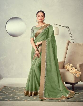 Looking This Stylist Partywear Saree Are Fine Saree Paired With Blouse.This Saree Double Layered Tissue Blouse Are Raw Silk Fabric With Heavy Designer Embroidery Work. Buy This Pretty Saree Now.