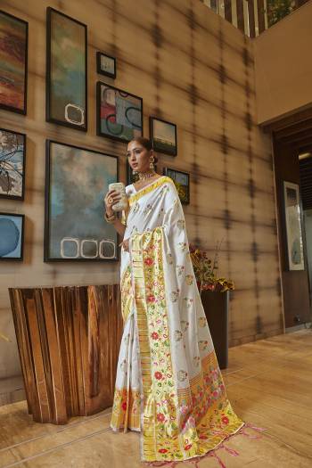 Garb This Partywear Saree Are Fine Saree Paired With Blouse.This Saree And Blouse Are Art Silk Based Fabric With Heavy Jacquard Designer Work. Buy This Pretty Saree Now.