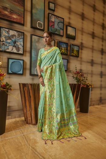 Garb This Partywear Saree Are Fine Saree Paired With Blouse.This Saree And Blouse Are Art Silk Based Fabric With Heavy Jacquard Designer Work. Buy This Pretty Saree Now.