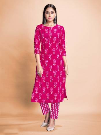 Grab This Readymade Long Dress In Fine Color Top And Bottom Are Rayon Fabricated Beautified With Designer Printed. It Is Light In Weight And Easy To Carry All Day Long. 