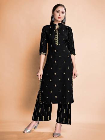 Attrective This Readymade Long Dress In Fine Color Top And Bottom Are Rayon Fabricated Beautified With Designer Foil Printed. It Is Light In Weight And Easy To Carry All Day Long. 