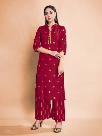 Attrective This Readymade Long Dress In Fine Color Top And Bottom Are Rayon Fabricated Beautified With Designer Foil Printed. It Is Light In Weight And Easy To Carry All Day Long. 