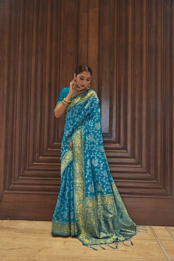 Looking This Traditional Saree Are Fine Saree Paired With Blouse.This Saree And Blouse Are Art Silk Based Fabric With Heavy Jacquard Designer Work. Buy This Pretty Saree Now.