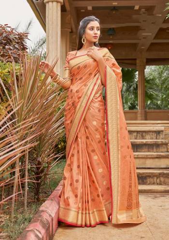 Attrective This Traditional Saree Are Fine Saree Paired With Blouse.This Saree And Blouse Are Cotton Handloom Based Fabric With Heavy Wevon Designer Work. Buy This Pretty Saree Now.