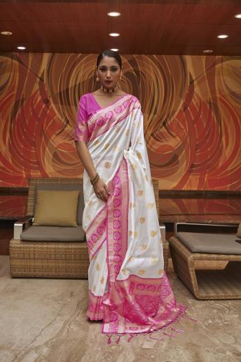 Stylist This Partywear Saree Are Fine Saree Paired With Blouse.This Saree And Blouse Are Art Silk Based Fabric With Heavy Wevon Designer Work. Buy This Pretty Saree Now.