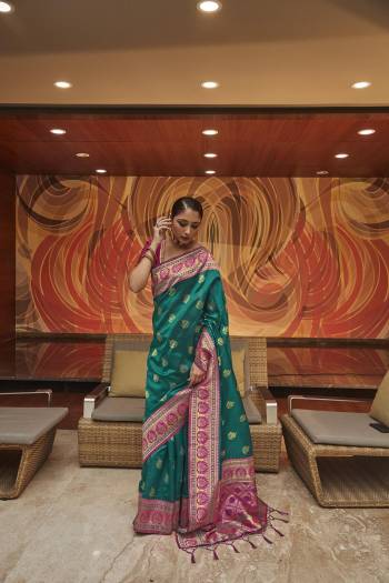 Stylist This Partywear Saree Are Fine Saree Paired With Blouse.This Saree And Blouse Are Art Silk Based Fabric With Heavy Wevon Designer Work. Buy This Pretty Saree Now.