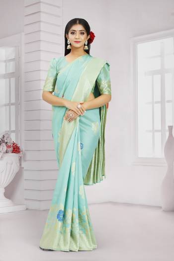 Stylist This Traditional Partywear Saree Are Fine Saree Paired With Blouse.This Saree And Blouse Are Poly Silk Based Fabric With Heavy Jacquard Designer Work. Buy This Pretty Saree Now.