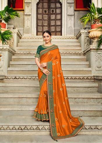 Garb This Traditional Saree Are Fine Saree Paired With Blouse.This Saree And Blouse Are Art Silk Based Fabric With Heavy Designer Embroidery Work. Buy This Pretty Saree Now.