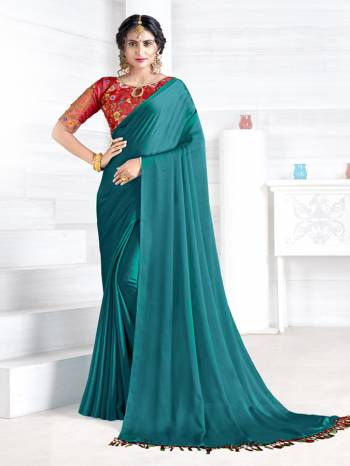 Attrective This Partywear Saree Are Fine Saree Paired With Contrasted Blouse.This Saree Are Satin Georgette And Blouse Are Art Silk Based Fabric With Designer Heavy Embroidery Work. Buy This Pretty Saree Now.