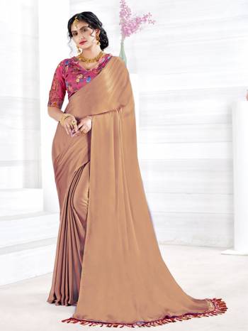 Attrective This Partywear Saree Are Fine Saree Paired With Contrasted Blouse.This Saree Are Satin Georgette And Blouse Are Art Silk Based Fabric With Designer Heavy Embroidery Work. Buy This Pretty Saree Now.