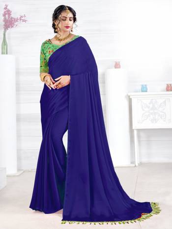 Attrective This Partywear Saree Are Fine Saree Paired With Contrasted Blouse.This Saree Are Satin Georgette And Blouse Are Art Silk Based Fabric With Designer Heavy Embroidery Work. Buy This Pretty Saree Now.