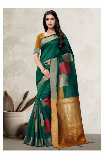 Looking This Stylist Partywear Saree Are Fine Saree Paired With Blouse.This Saree And Blouse Are Art Silk Fabric With Heavy Designer Weaving Work. Buy This Pretty Saree Now.