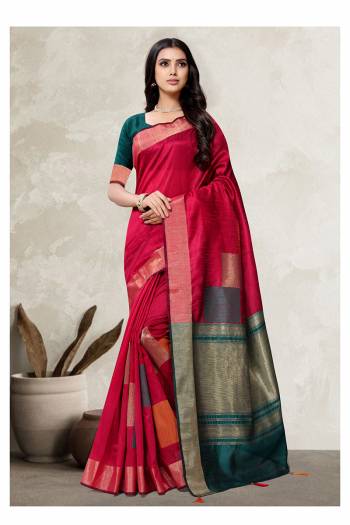 Looking This Stylist Partywear Saree Are Fine Saree Paired With Blouse.This Saree And Blouse Are Art Silk Fabric With Heavy Designer Weaving Work. Buy This Pretty Saree Now.