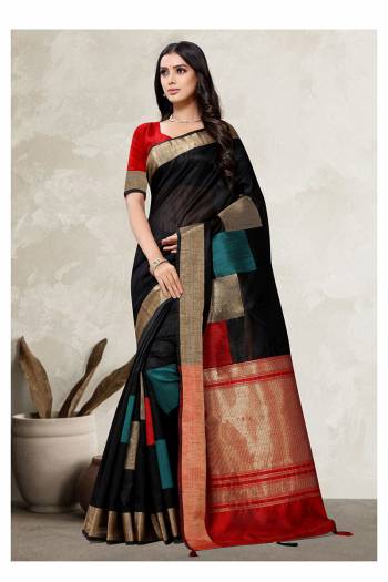 Looking This Stylist Partywear Saree Are Fine Saree Paired With Blouse.This Saree And Blouse Are Art Silk Fabric With Heavy Designer Weaving Work. Buy This Pretty Saree Now.