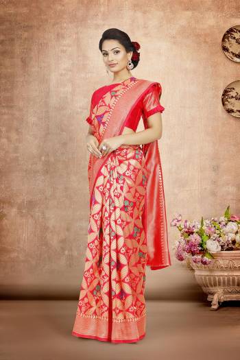 This Partywear Saree Are Fine Saree Paired With Blouse.This Saree And Blouse Are Poly Silk Based Fabric With Heavy Jacquard Designer Work. Buy This Pretty Saree Now.