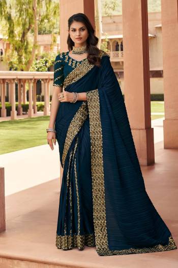 Attrective This Designer Partywear Saree Are Fine Saree Paired With Blouse.This Saree Are Art Silk And Blouse Rose Silk Based Fabric With Heavy Designer Embroidery Work. Buy This Pretty Saree Now.