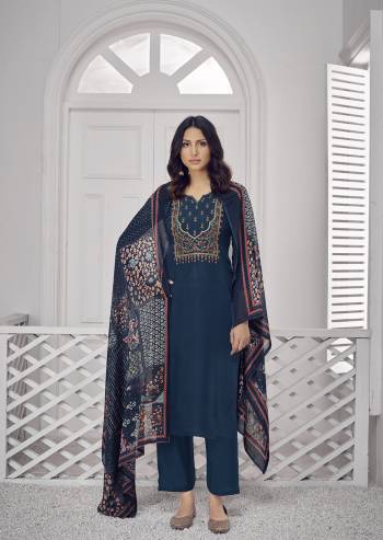 Attrective This Designer Collection In Long Length Fine Color.Its Pretty Designer Embroidery Work Top Is Upada Silk Based Paired With Santoon Bottom And Chinnon Digital Printed Fabricated Dupatta Which Gives An Attractive To The Suit.