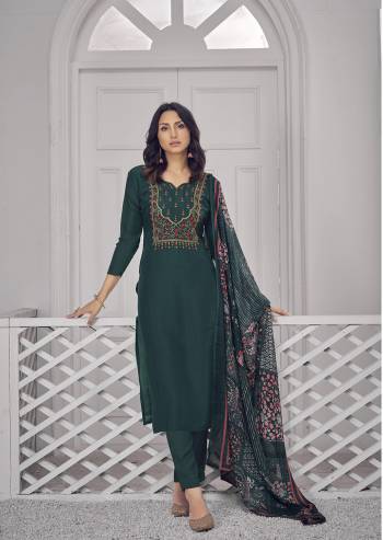 Attrective This Designer Collection In Long Length Fine Color.Its Pretty Designer Embroidery Work Top Is Upada Silk Based Paired With Santoon Bottom And Chinnon Digital Printed Fabricated Dupatta Which Gives An Attractive To The Suit.