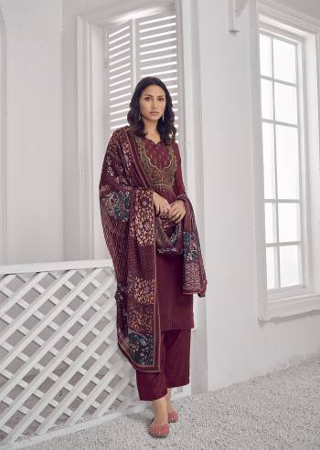 Attrective This Designer Collection In Long Length Fine Color.Its Pretty Designer Embroidery Work Top Is Upada Silk Based Paired With Santoon Bottom And Chinnon Digital Printed Fabricated Dupatta Which Gives An Attractive To The Suit.