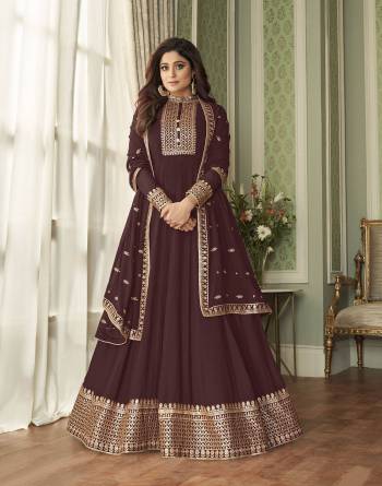 Garb This Designer Collection In Long Length Suits Fine Color.Its Pretty Designer Embroidery Work Top Is Georgette Based Paired With Santoon Bottom And Georgette Fabricated Dupatta Which Gives An Attractive To The Suit.