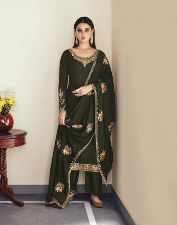 Looking This Designer Collection In Long Length Suits Fine Color.Its Pretty Designer Embroidery Work Top Is Georgette Based Paired With Santoon Bottom And Georgette Fabricated Dupatta Which Gives An Attractive To The Suit.