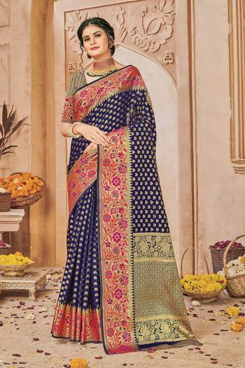 Traditional This Partywear Saree Are Fine Colour Saree Paired With  Blouse.This Saree And Blouse Are Silk Based Fabric With Wevon Designer Work. Buy This Pretty Saree Now.