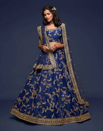 Looking This Partywear Heavy Designer Choli Lahenga Fabric Are Art Silk And Dupatta Soft Net In Fabricated Beautified With Attrective Thread,Jari,Dori,Sequance Embroidery Work. Buy Now.