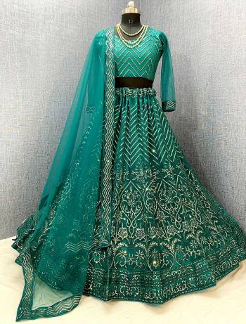 Best This Wedding Partywear Heavy Designer Lehenga Choli And Dupatta In Fine Color Fabricated On Net Beautified Fabric With Designer Sequance Embroidery Work. Buy Now.