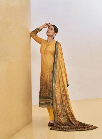 Attrective This Designer Long Length Winter Wear Suit In Lovely Color.Its Pretty Designer Digital Printed With Foil Work Top Is Pashmina Based Paired With Pashmina Bottom And Velvet Fabricated Dupatta Which Gives An Attractive To The Suit.