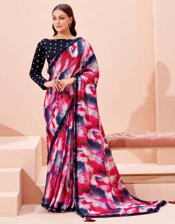 Garb This Partywear Stylist Designer Fine Colour Saree Paired With Blouse.This Saree Are Georgette And Blouse Are Raw Silk Fabric With Heavy Designer Embroidery Work. Buy This Pretty Saree Now.