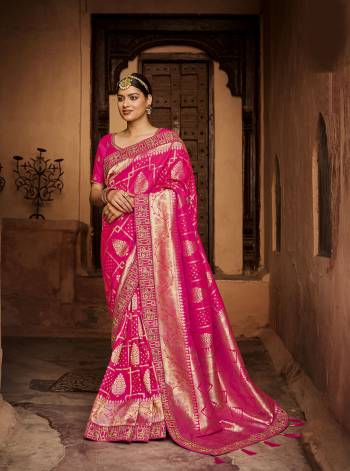 Garb This Partywear Stylist Designer Fine Colour Saree Paired With Blouse.This Wevon Designer With Embroidery Border Saree Are Silk And Blouse Are Raw Silk Fabric With Designer Embroidery Work. Buy This Pretty Saree Now.