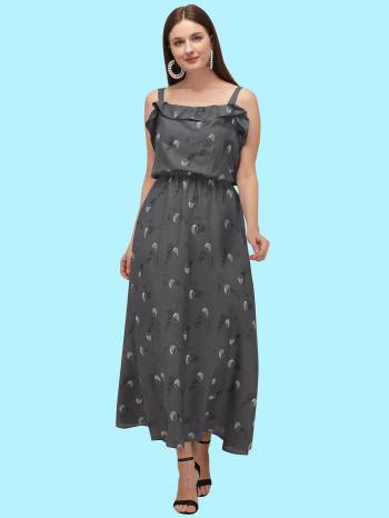 Grab This Readymade Long Kurti In Fine Color Fabricated On Poly Cotton Beautified With Abstract Printed. It Is Light In Weight And Easy To Carry All Day Long. 