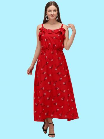 Grab This Readymade Long Kurti In Fine Color Fabricated On Poly Cotton Beautified With Abstract Printed. It Is Light In Weight And Easy To Carry All Day Long. 