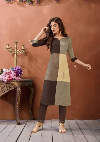 This Festive Season Celebrate With Beauty And Comfort Wearing This Readymade Kurti With Pant In Fine Color Paired. This Pretty Weaving Designer Kurti Is Fabricated On South Cotton Paired With Cotton Fabricated Pent. Buy Now.