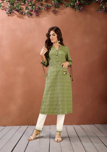 This Festive Season Celebrate With Beauty And Comfort Wearing This Readymade Kurti With Pant In Fine Color Paired. This Pretty Weaving Designer Kurti Is Fabricated On South Cotton Paired With Cotton Fabricated Pent. Buy Now.