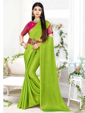 Attrective This Designer Saree Are Fine Saree Paired With Contrasted Blouse And Belt.This Saree Are Georgette And Blouse And Belt Are Art Silk Based Fabric With Designer Embroidery Work. Buy This Pretty Saree Now.