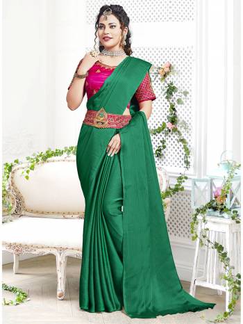 Attrective This Designer Saree Are Fine Saree Paired With Contrasted Blouse And Belt.This Saree Are Georgette And Blouse And Belt Are Art Silk Based Fabric With Designer Embroidery Work. Buy This Pretty Saree Now.