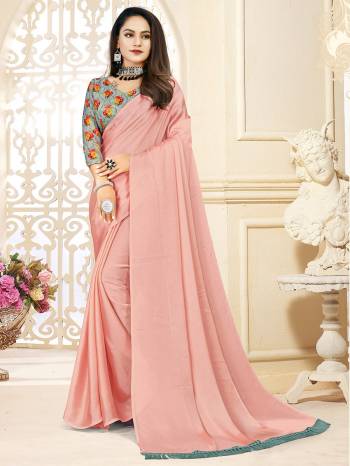 Looking This Designer Partywear Saree Are Fine Saree Paired With Contrasted Blouse.This Saree Are Satin Silk And Blouse Are Art Silk Based Fabric With Designer Printed With Sequance Embroidery Work. Buy This Pretty Saree Now.