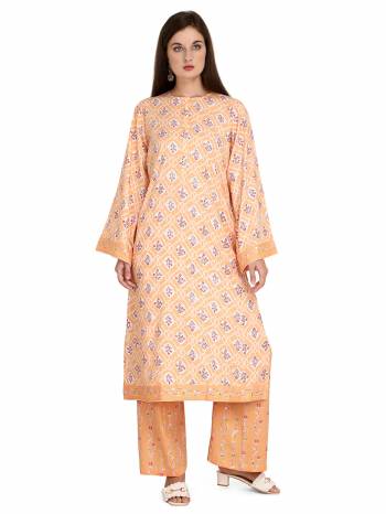 Attrective This Readymade Long Kurti With Bottom In Fine Color Fabricated On Rayon Beautified With Designer Printed. It Is Light In Weight And Easy To Carry All Day Long. 