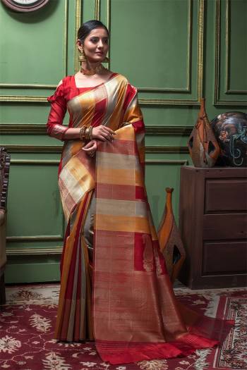 Classic Designer Partywear Saree Are Fine Saree Paired With Blouse.This Saree And Blouse Are Tussar Silk Based Fabric With Heavy Wevon Colourful Tassels Designer. Buy This Pretty Saree Now.