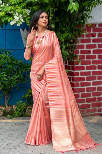 Classic Designer Partywear Saree Are Fine Saree Paired With Blouse.This Saree And Blouse Are Tussar Silk Based Fabric With Heavy Wevon ,ikkat Border,Pallu Tassels Designer. Buy This Pretty Saree Now.