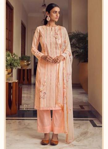 Attrective This Designer Long Length Suit In Lovely Color.Its Pretty Designer Digital Printed With Hand Work Top Is Cambric Cotton Based Paired With Cotton Bottom And Chiffon Fabricated Dupatta Which Gives An Attractive To The Suit.