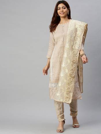 Stylist This Designer Suits In Lovely Color.?Its Pretty Designer Embridery Work Top Is Jam Cotton Based Paired Bottom Cotton With Organza Fabricated Dupatta Which Gives An Attractive To The Dress.