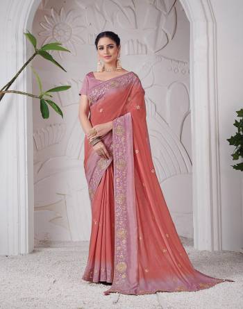 Garb This Partywear Stylist Designer Fine Colour Saree Paired With Blouse.This Saree Are Viscose Silk And Blouse Are Raw Silk Fabric With Heavy Designer Embroidery Work. Buy This Pretty Saree Now.