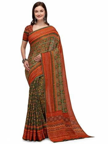 Garb This Pretty Elegant Looking Designer Saree In Fine Color Paired With Blouse. This Saree And Blouse Are Art Silk Based Beautified With Digital Printed. Buy Now.