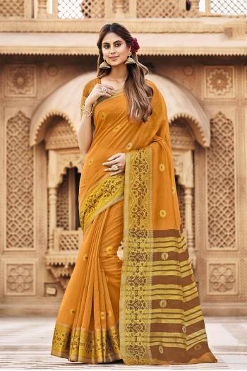 Buy This Pretty Traditional Cotton Saree Pair With Lovely Cotton Blouse. 