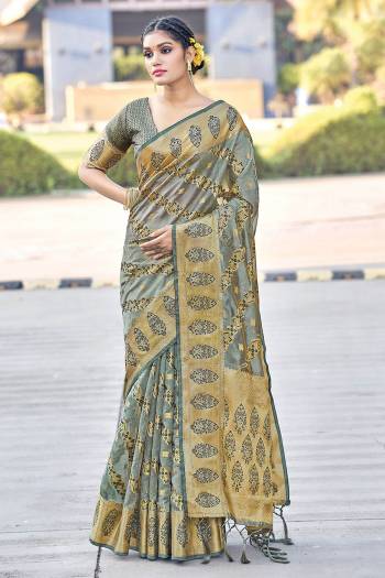 Here Is An Attractive? Saree Collection. This Saree And Blouse Fabricated on Organza Beautified With Woven Zari Work Buy This Pretty Saree Now.